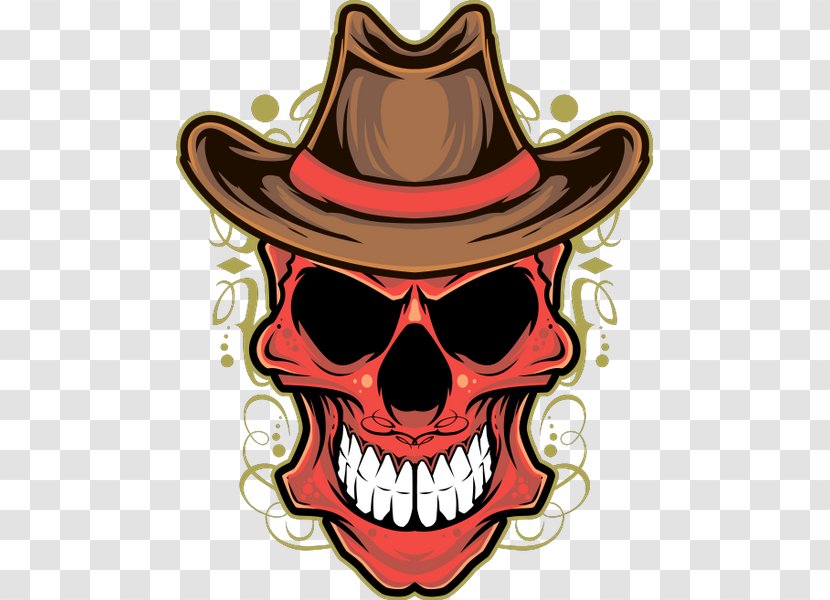 Cowboy Hat Skull - Cap Transparent PNG