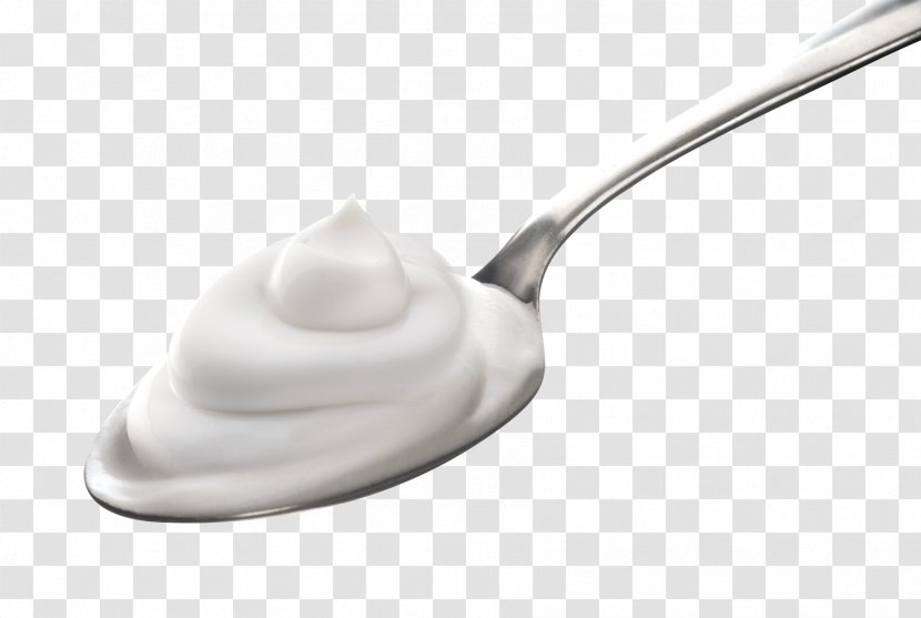 Ice Cream Milk Frozen Yogurt Yoghurt - Spoon Transparent PNG