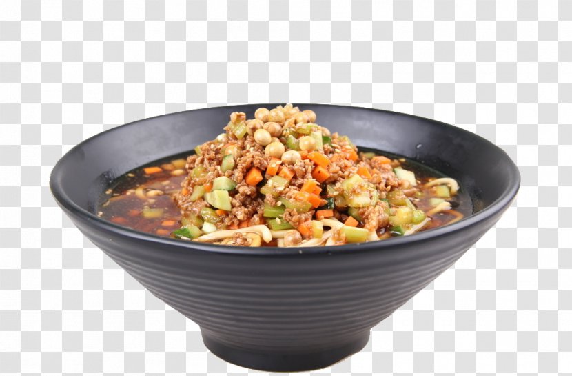Chongqing Zhajiangmian Malatang Dish Noodle - Peas Mixed Sauce Noodles Image Transparent PNG