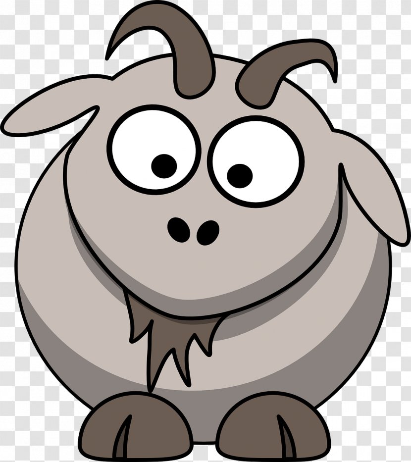 Boer Goat Sheep Cartoon Clip Art - Nose Transparent PNG