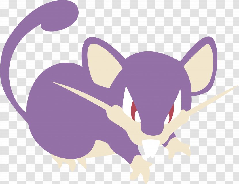 Whiskers Rattata Pokémon DeviantArt - Silhouette - Rat Transparent PNG