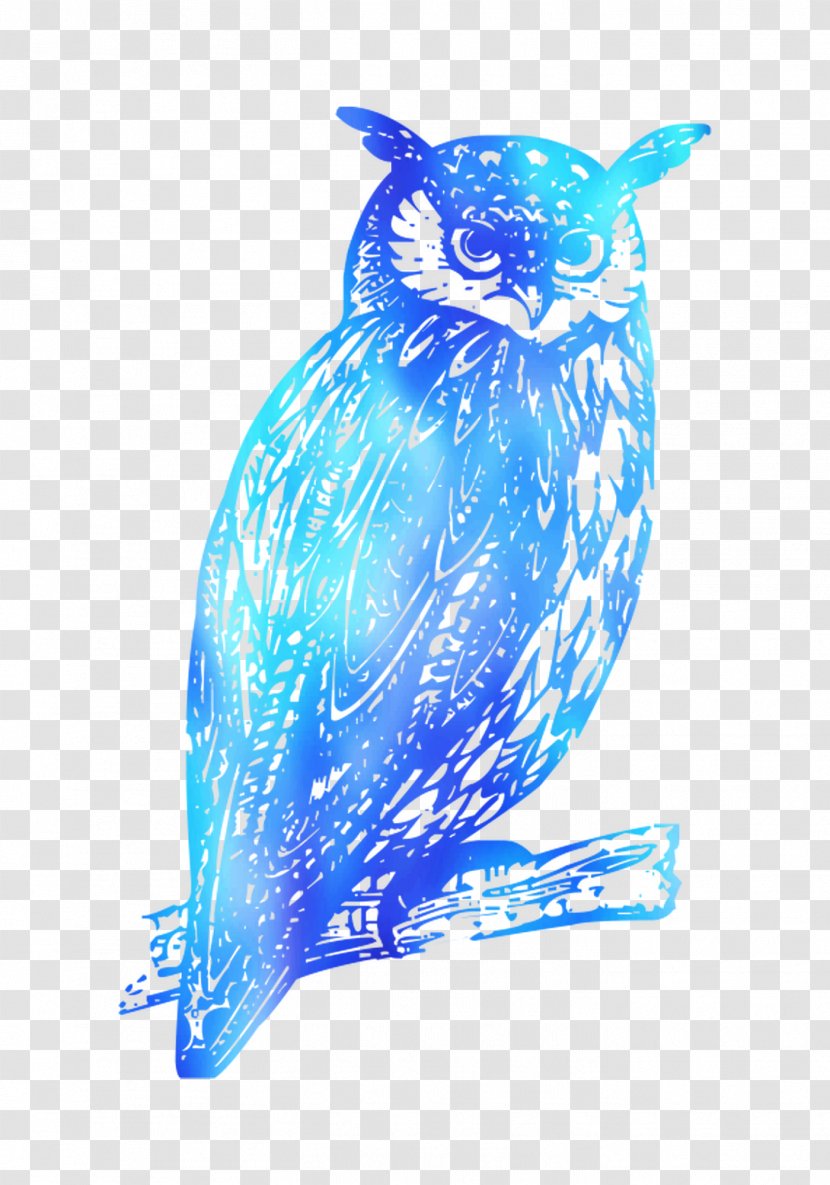 Feather Cobalt Blue Beak - Bird Of Prey Transparent PNG