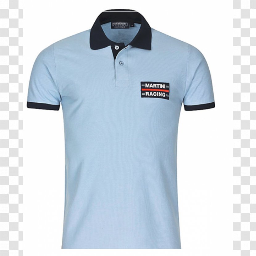 Polo Shirt T-shirt Martini Racing Porsche - Electric Blue Transparent PNG