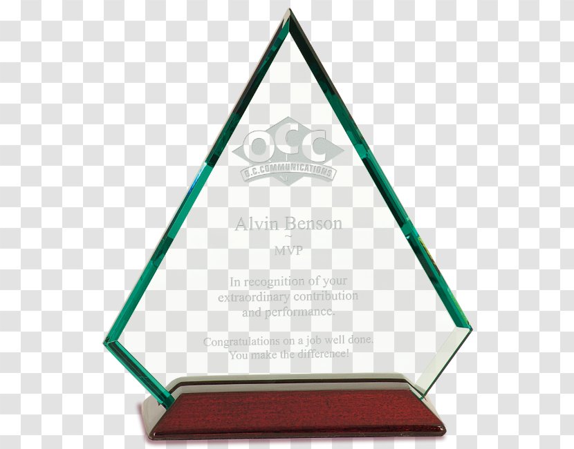 Lead Glass Crystal Trophy Award Transparent PNG
