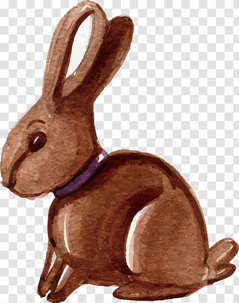 Easter Bunny Domestic Rabbit Watercolor Painting - Design Transparent PNG