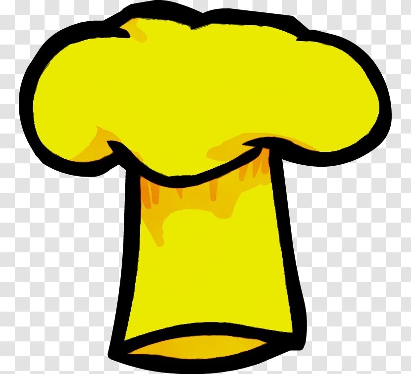 Chef Hat - Wet Ink - Symbol Yellow Transparent PNG
