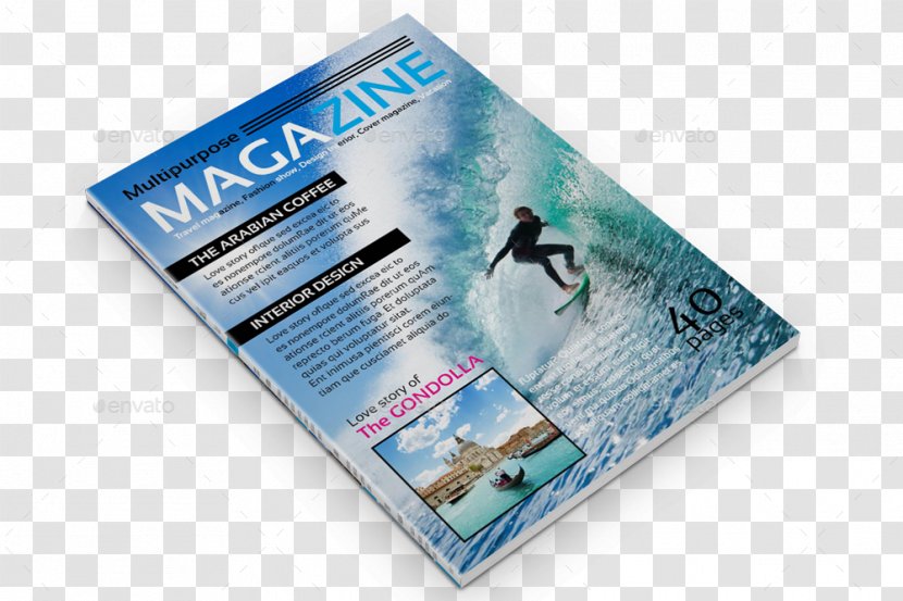 Advertising Brand - Magazine Template Transparent PNG