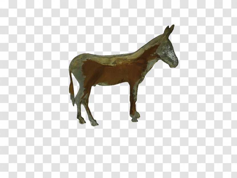 Mule Rein Horse Fence Donkey - Cartoon Transparent PNG