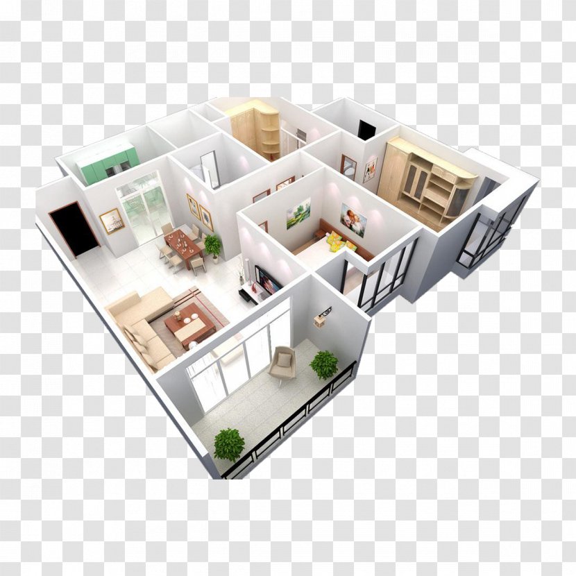 Home Automation Appliance System Automatic Control Information - Interior Design Aerial View 3d Model Transparent PNG