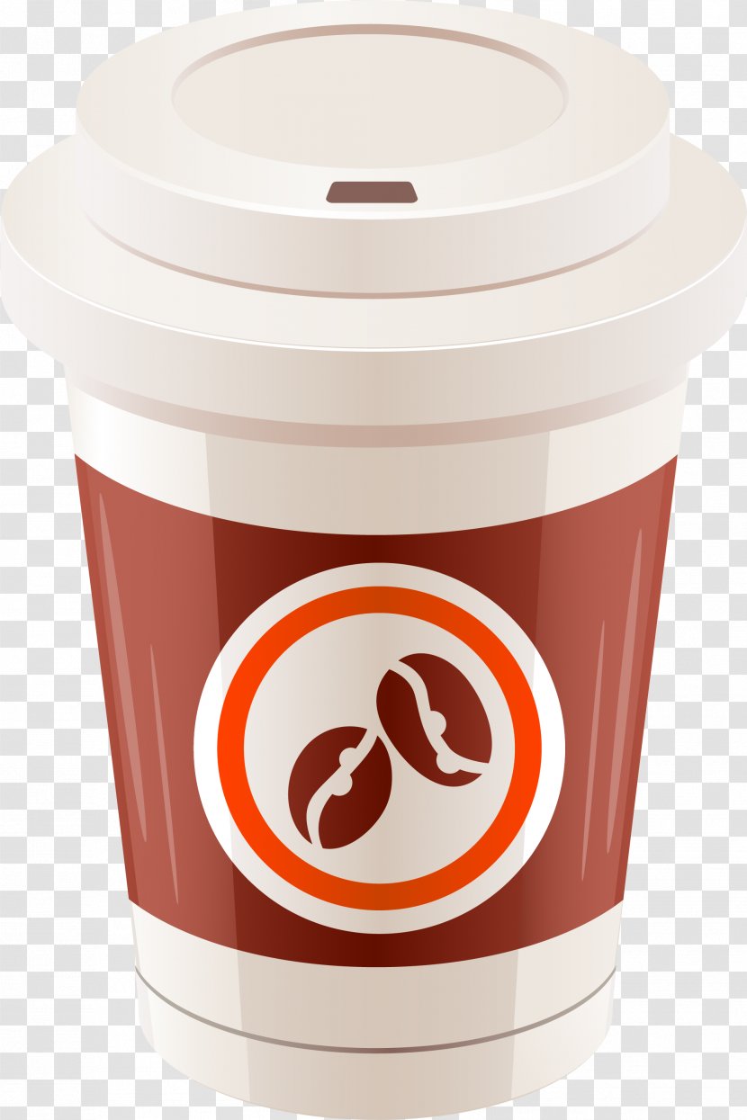 Coffee Cup Clip Art - Hand Painted White Transparent PNG