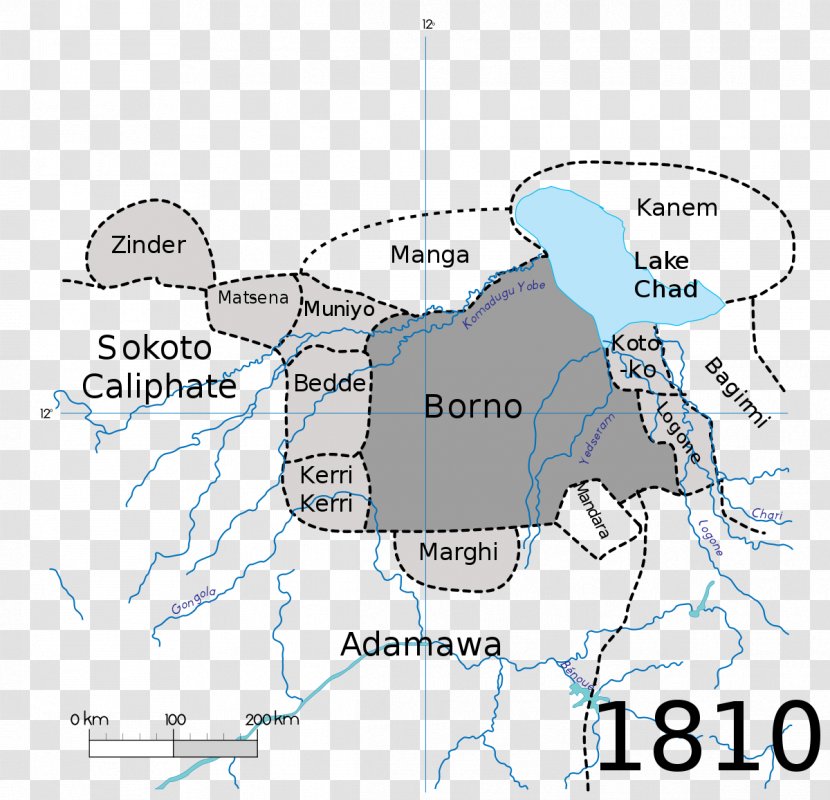 Kanem–Bornu Empire Sokoto Caliphate Borno State - Kanem - Naissance Transparent PNG