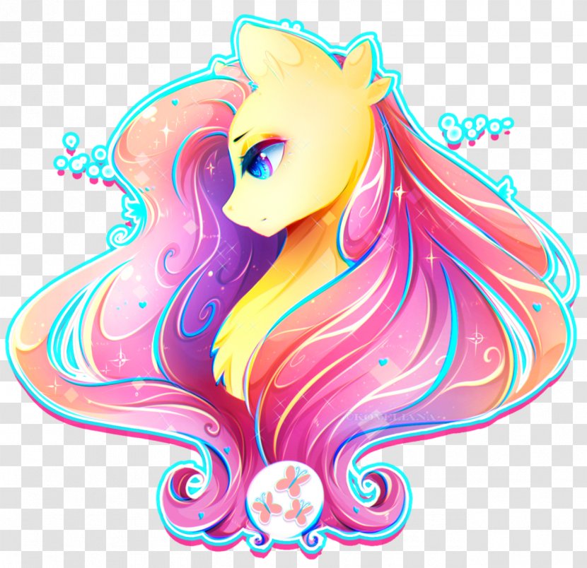 Fluttershy Pony Drawing Fan Art - Silhouette Transparent PNG