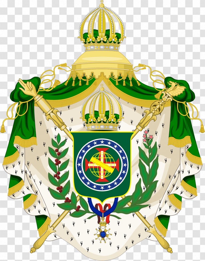 Empire Of Brazil Portuguese Independence Coat Arms - Brazilian Heraldry Transparent PNG