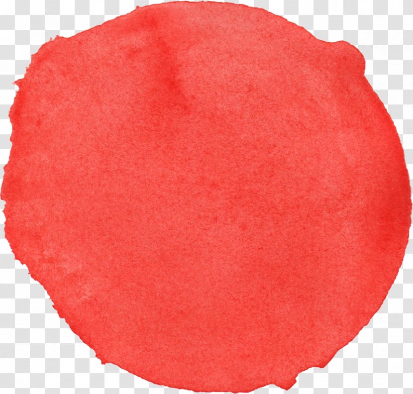 Watercolor Painting Clip Art - Oval - Red Transparent PNG
