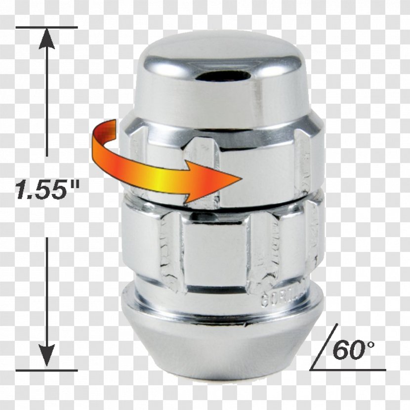 Car Wheellock Nut - Hardware Transparent PNG