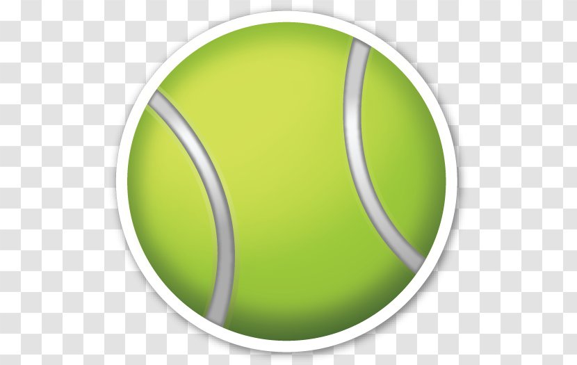 Emoji Tennis Balls Rakieta Tenisowa Sticker - Green - Phones Clipart Transparent PNG