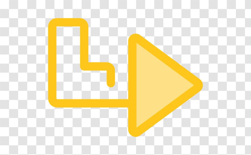 Arrow - Yellow - User Interface Transparent PNG