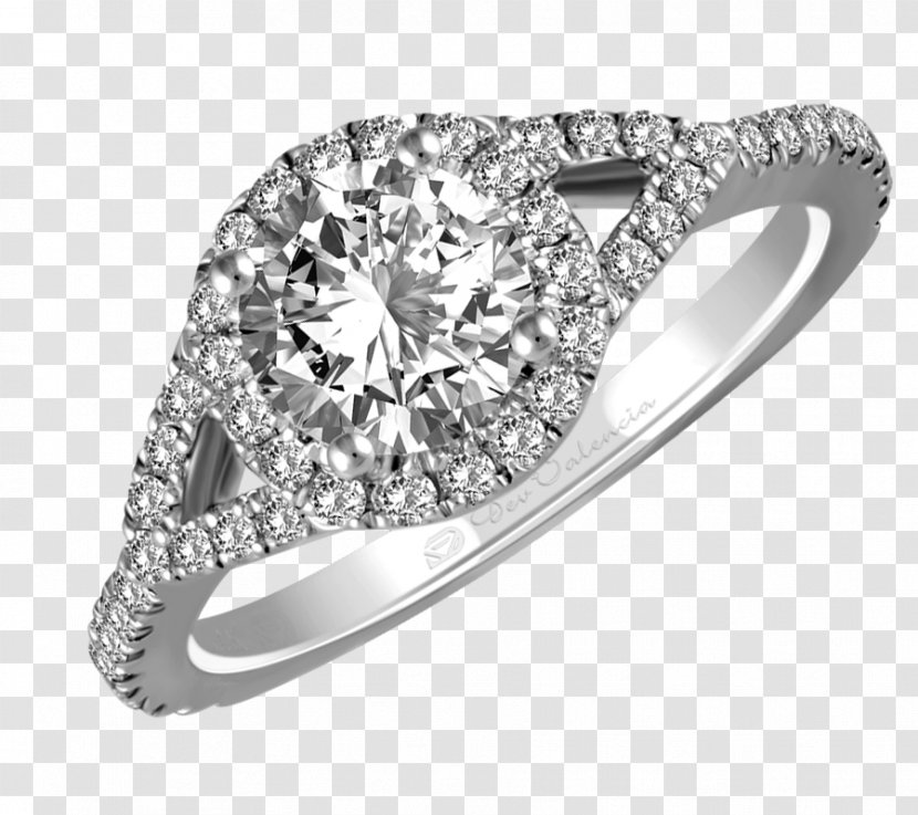 Diamond Cut Engagement Ring Cubic Zirconia - Wedding Transparent PNG
