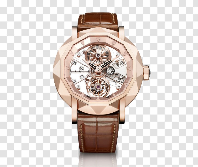 Automatic Watch Graff Diamonds Tourbillon Skeleton - Jewelry Ladies Watches Transparent PNG