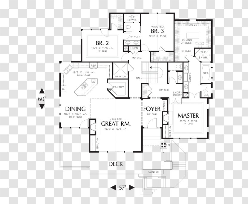 Floor Plan House Architecture - Design Transparent PNG