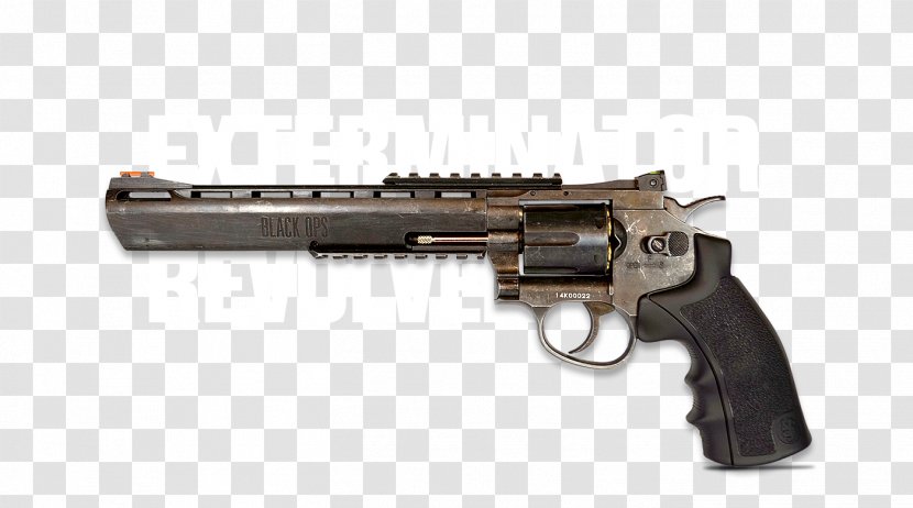 Revolver Airsoft Guns Trigger Firearm BB Gun - Watercolor Transparent PNG