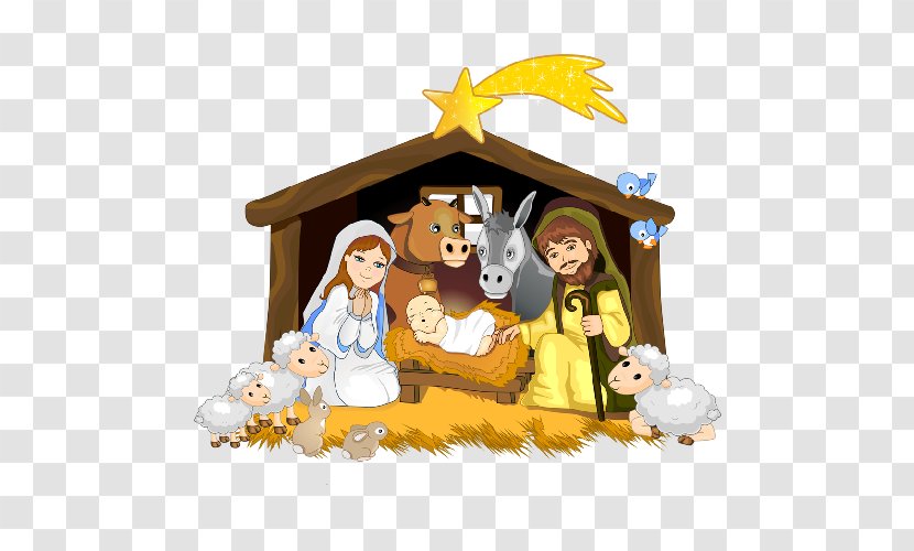 Bethlehem Nativity Scene YouTube Of Jesus Clip Art - Christmas Ornament Transparent PNG