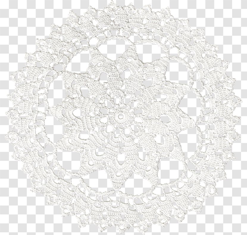 Lace Doily White Circle Point - Symmetry Transparent PNG