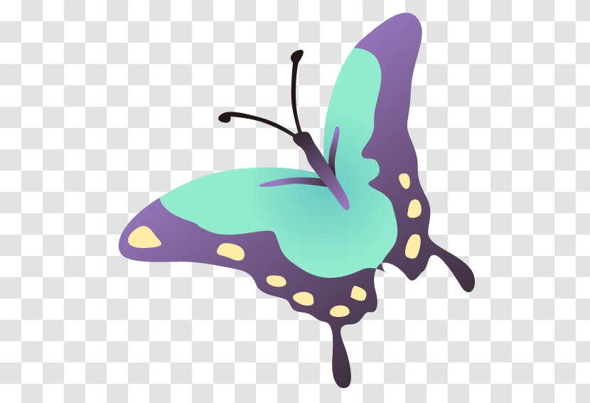 Butterfly Drawing Green - Violet Transparent PNG