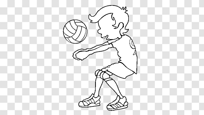 Beach Volleyball Sport Drawing - Frame Transparent PNG
