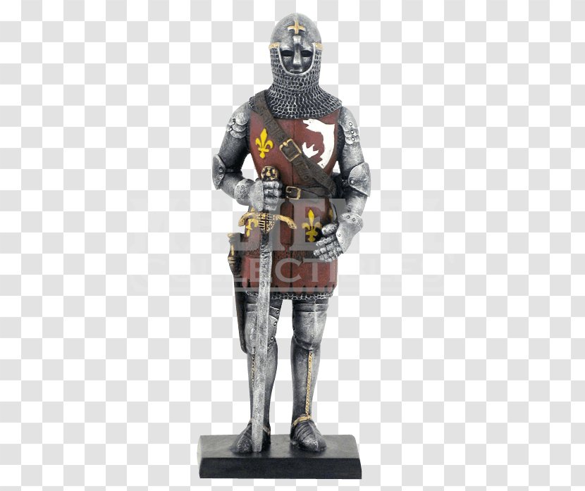 Middle Ages Statue Mail Knight Coif - Helmet Transparent PNG