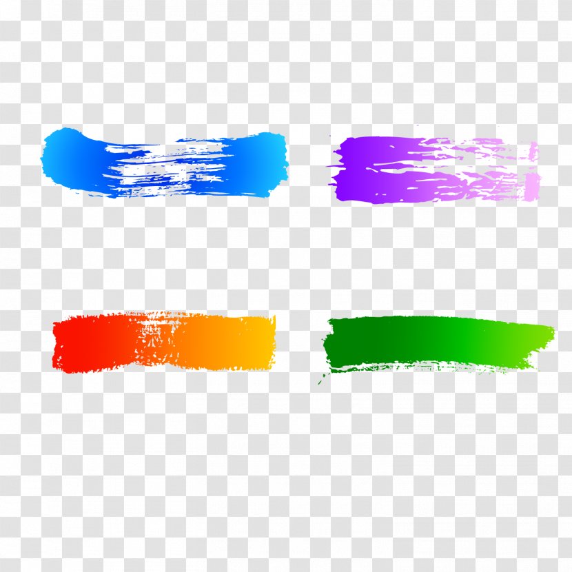Ink Brush - Rectangle - Color Transparent PNG
