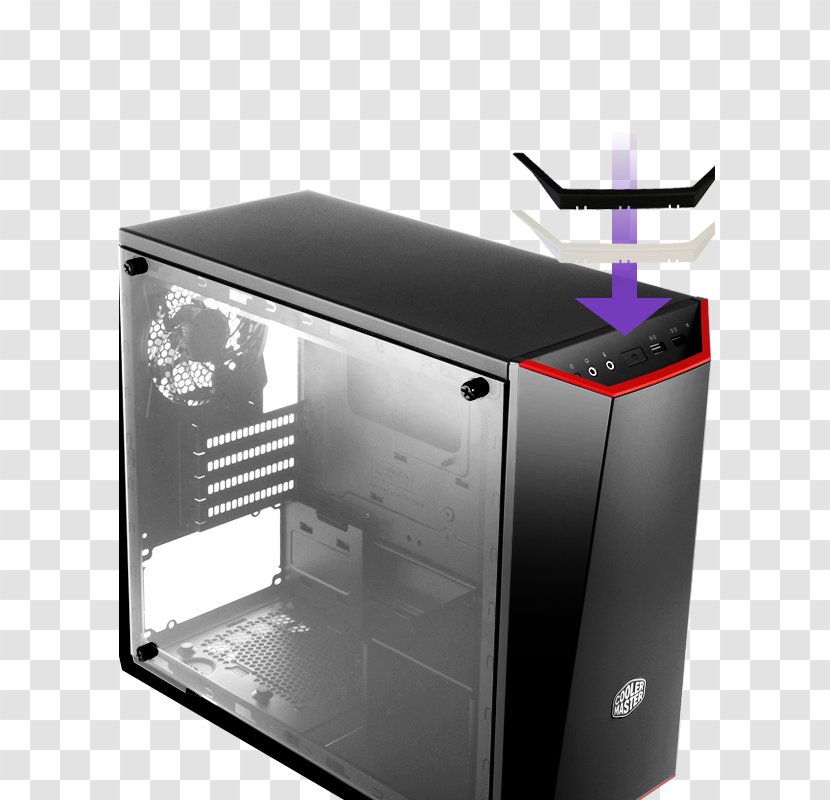 Computer Cases & Housings Power Supply Unit MicroATX Cooler Master - Panels Moldings Transparent PNG