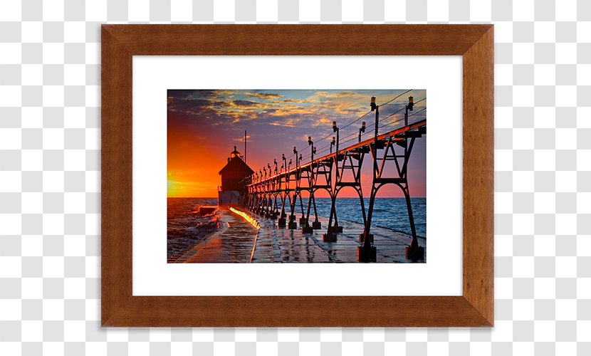 Grand Haven Light South Pierhead Inner Holiday Inn Haven-Spring Lake Lighthouse Picture Frames - Heat - Seaside Transparent PNG