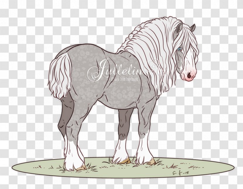 Pony Horse Drawing Foal Pack Animal - Cartoon - Design Draft Transparent PNG