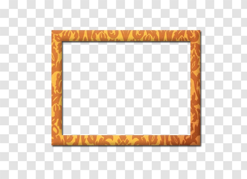 Picture Frames Clip Art - Orange - Portrait Transparent PNG