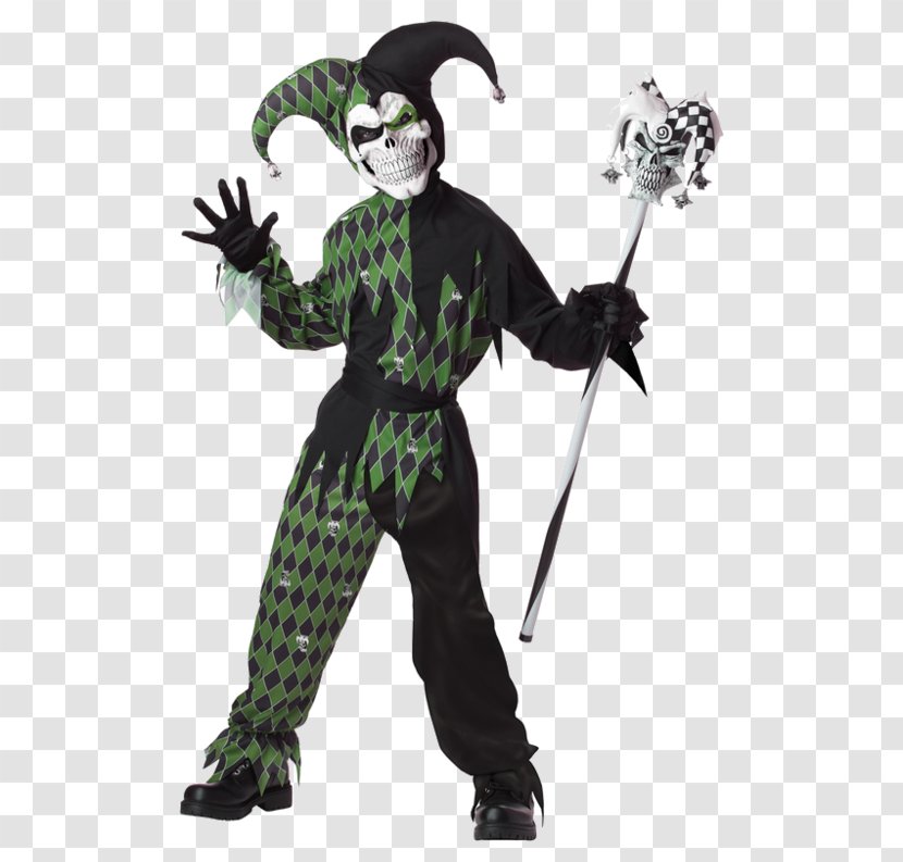 It Costume Evil Clown Jester - Supervillain Transparent PNG
