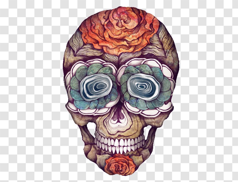 La Calavera Catrina Skull Day Of The Dead Transparent PNG