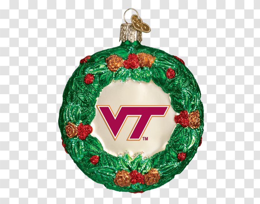 Christmas Ornament Wreath Santa Claus Glass - Holiday - Miss Virginia Transparent PNG