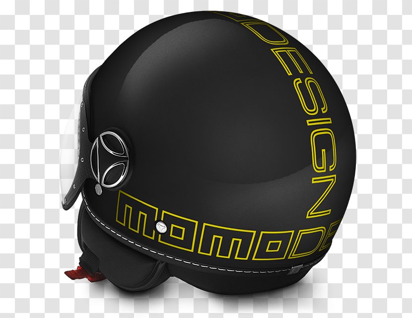 Motorcycle Helmets Scooter Momo - Black Transparent PNG