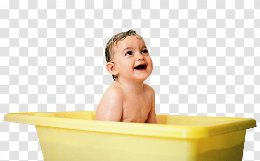 Infant Toy Child Bathing Bathtub - Bathroom - Baby,Bathe,One,Happy,There Are Transparent PNG