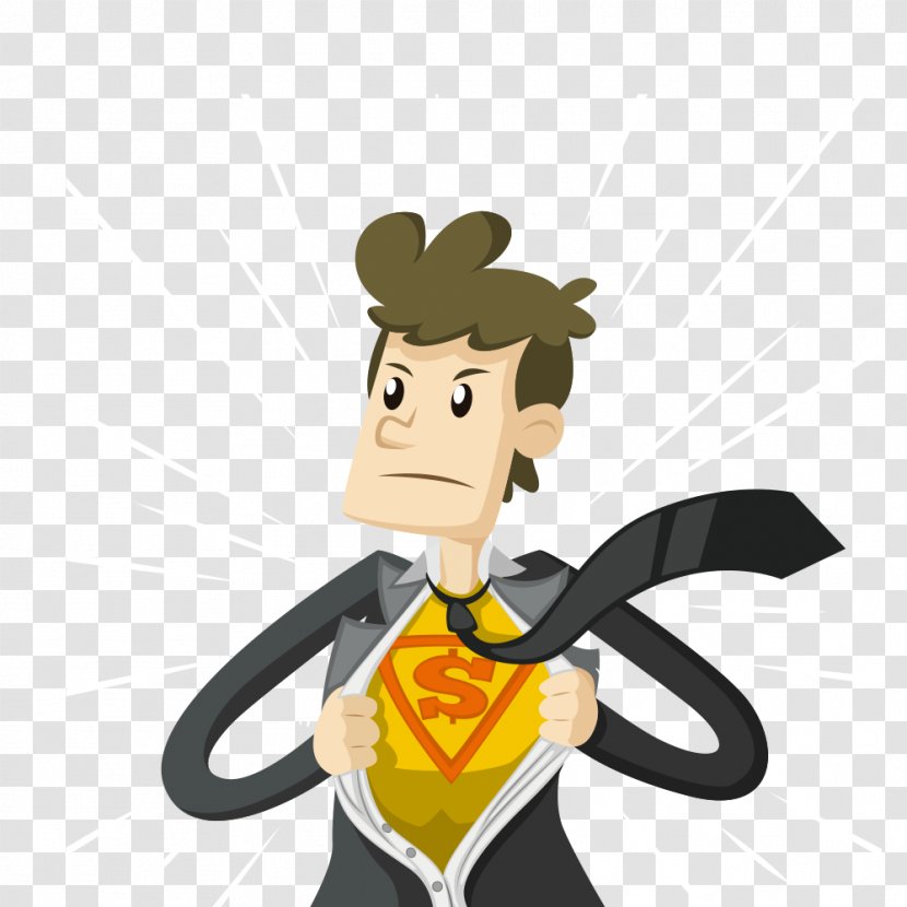 Business Loan Sales Businessperson - Cartoon Superman Transparent PNG
