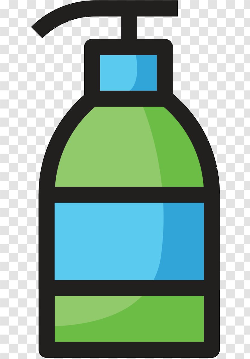 Clip Art Product Design Bottle Line - Water - Green Transparent PNG