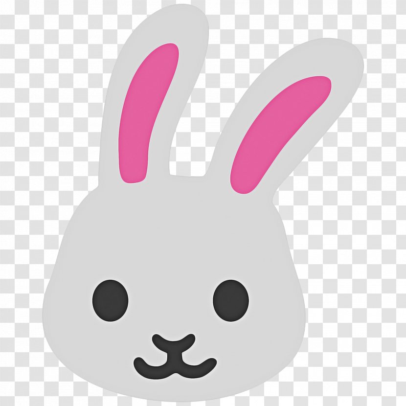 Easter Bunny Emoji - European Rabbit - Gesture Smile Transparent PNG