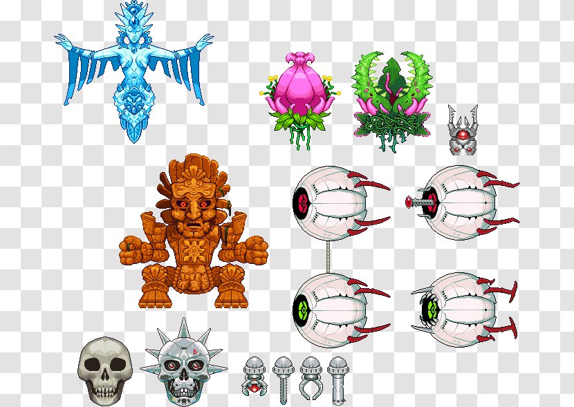 Terraria Video Game Boss Art Clip - Style - Recreation Transparent PNG