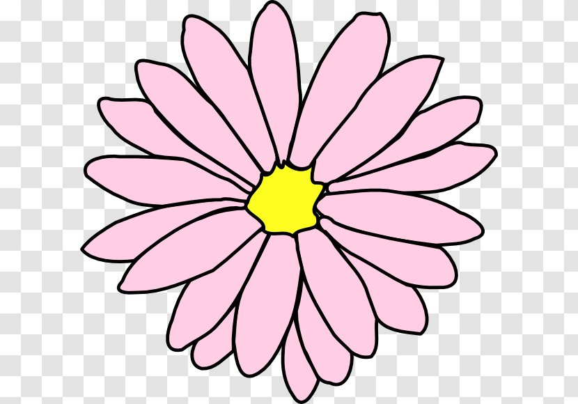 Flower Common Daisy Drawing Outline Clip Art - Hawaii Transparent PNG