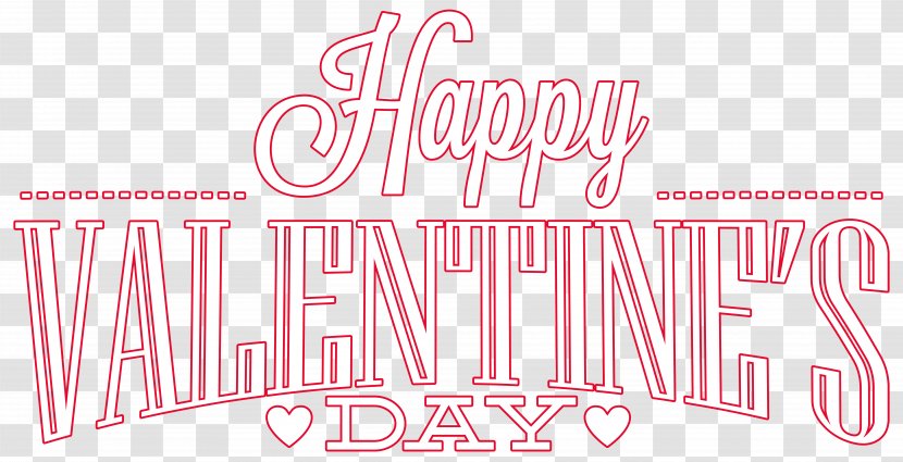 Brand Logo Font Product Pattern - Red - And White Happy Valentine's Day PNG Clip Art Image Transparent PNG