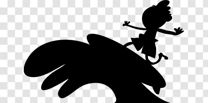 Clip Art Silhouette Character Animal Fiction - Monochrome - Wing Transparent PNG