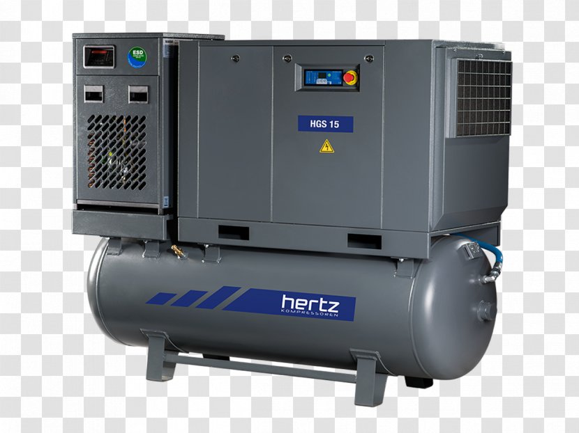 Rotary-screw Compressor The Hertz Corporation Compressed Air - Screw Transparent PNG