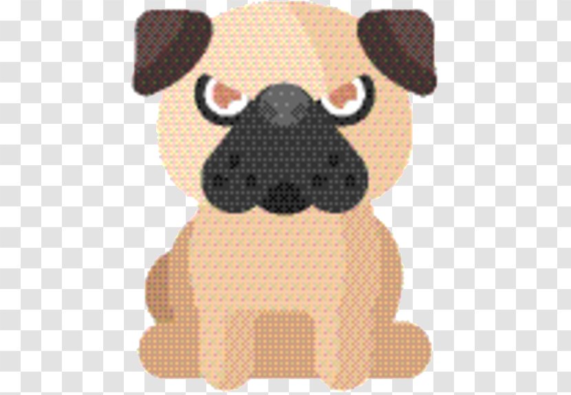 Dog Cartoon - Pug - Fawn Brown Transparent PNG