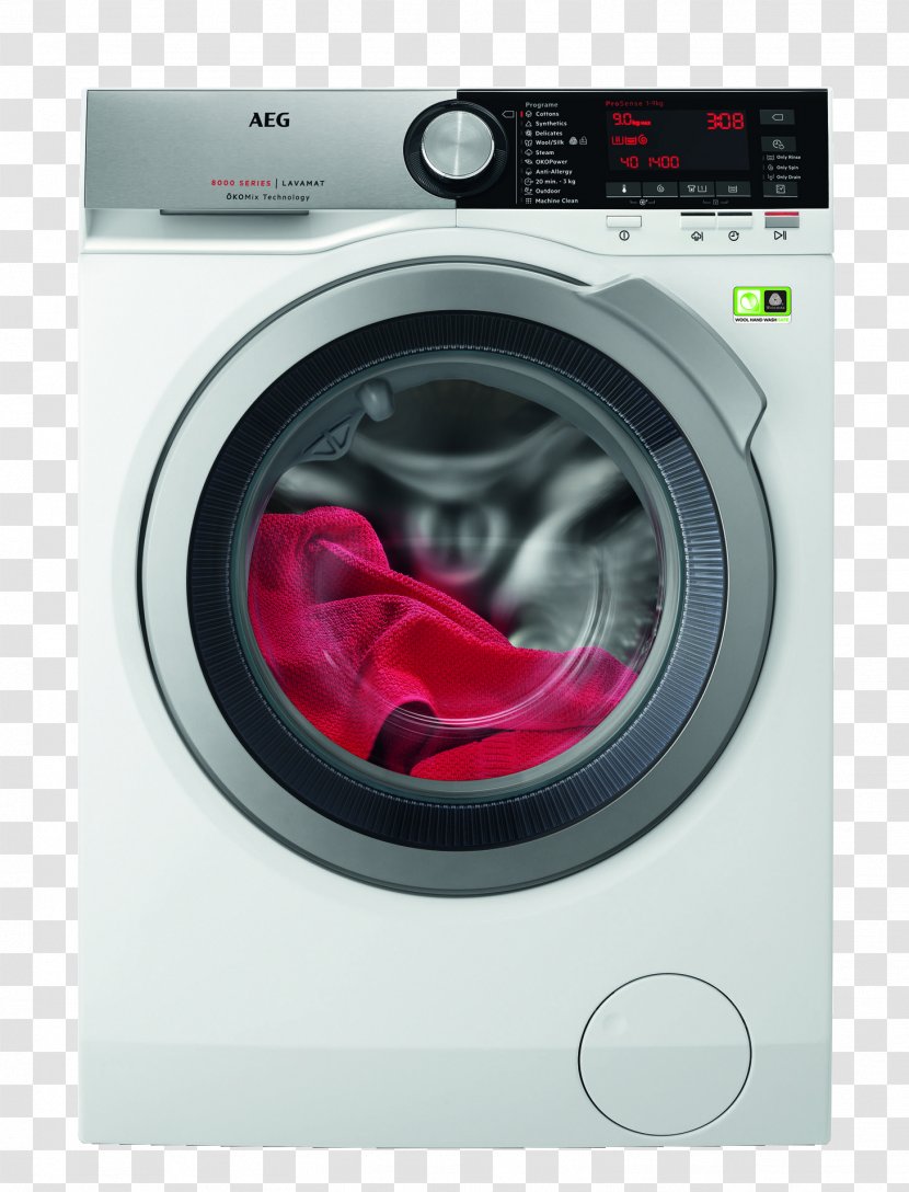 AEG LAVAMAT 9000 Series L9FS86699 Washing Machines Electrolux L8FE76495 - Clothes Dryer - Machine Transparent PNG